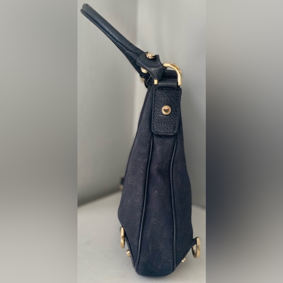 Gucci “Abbey” D-Ring Hobo Black Monogram Canvas - Picture 5 of 9